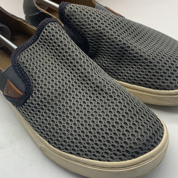 Olukai Pehuea Gray Slip On Loafers Sz 10. SNK0298C - Picture 2 of 10
